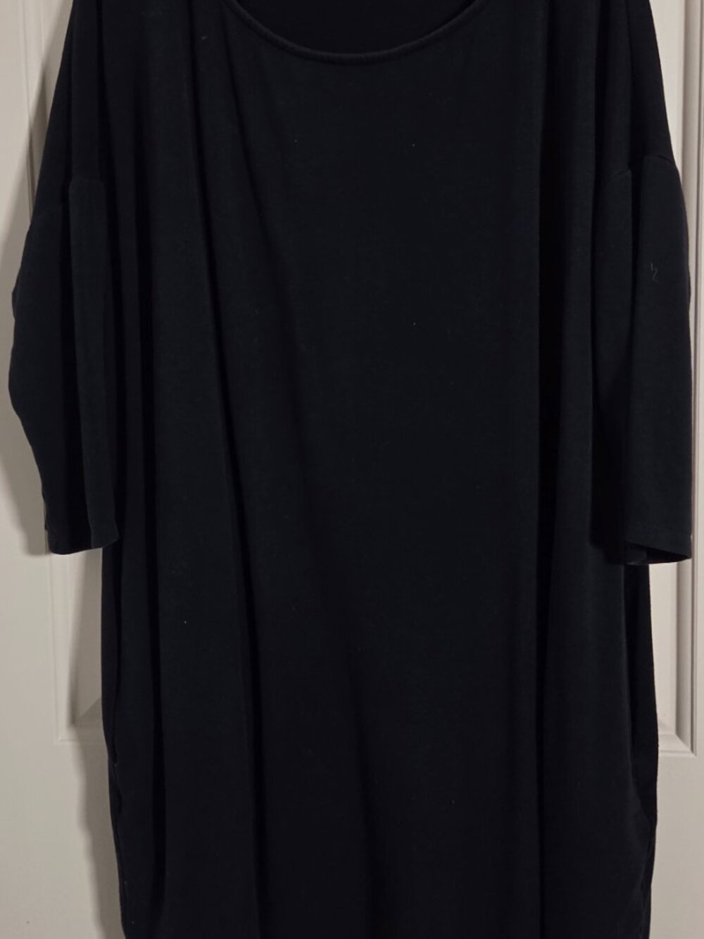 Oversized Long Black Tunic-Tee Shirt Womens Sz XL Culture Phit